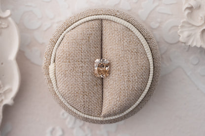 1.5 CT Natural Radiant Cut Champagne Diamond