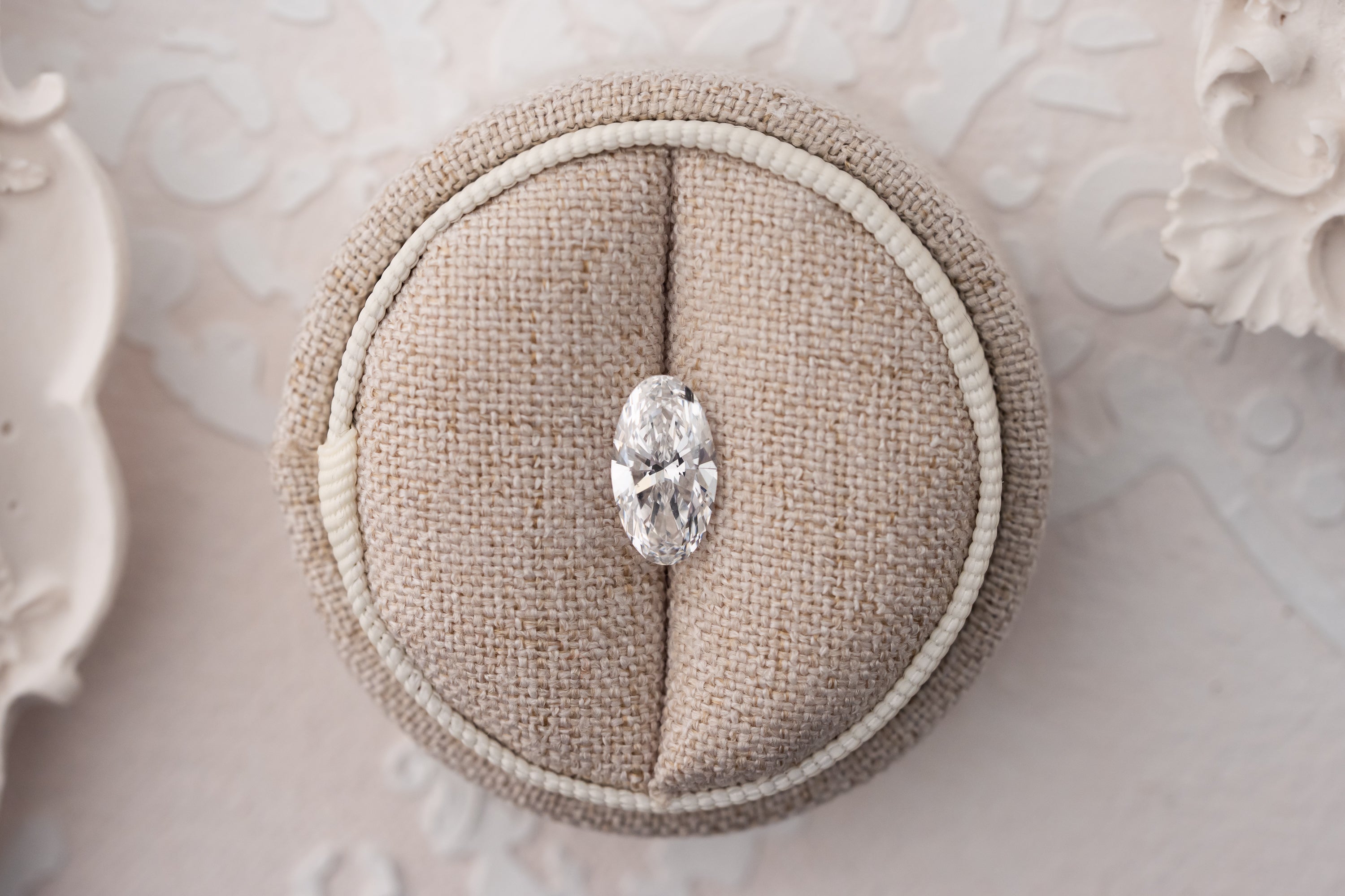 1.85 CT Lab Created Elongated Oval Diamond