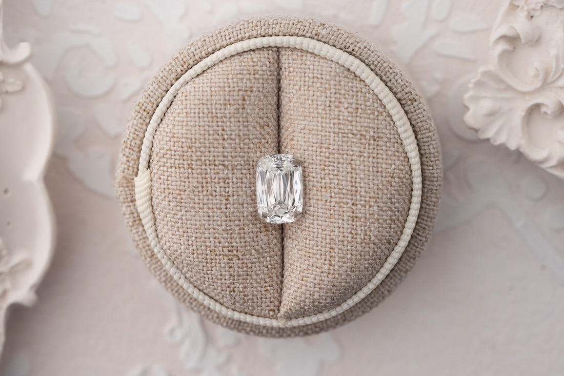 2.59 CT Lab Created Scissor Cushion Cut Diamond