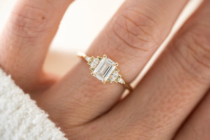 The Maeve Ring | Emerald Cut Diamond - Lavender Creek Gems 