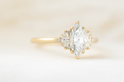 The Maren Ring | Marquise Diamond - Lavender Creek Gems 