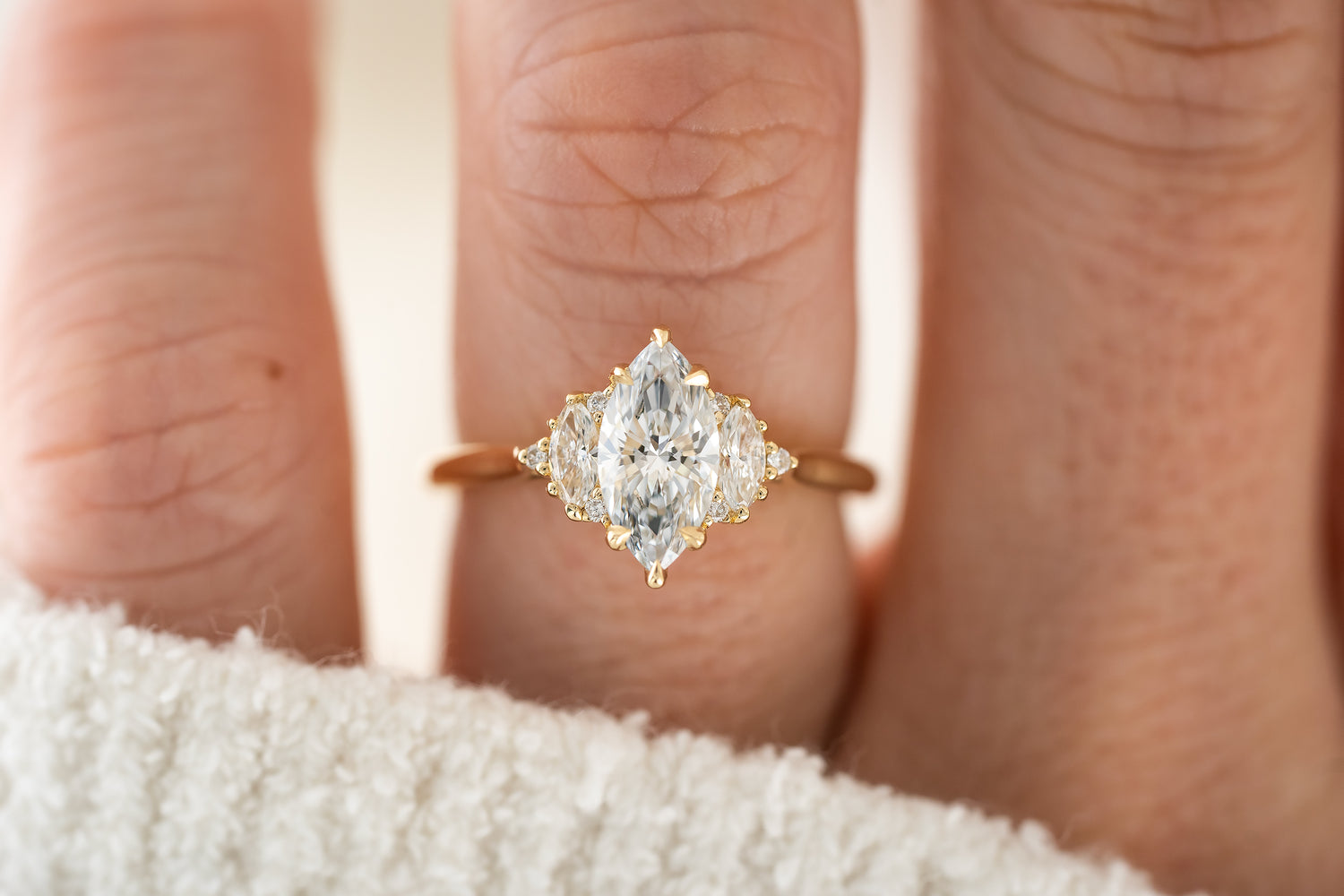 The Maren Ring | Marquise Diamond - Lavender Creek Gems 