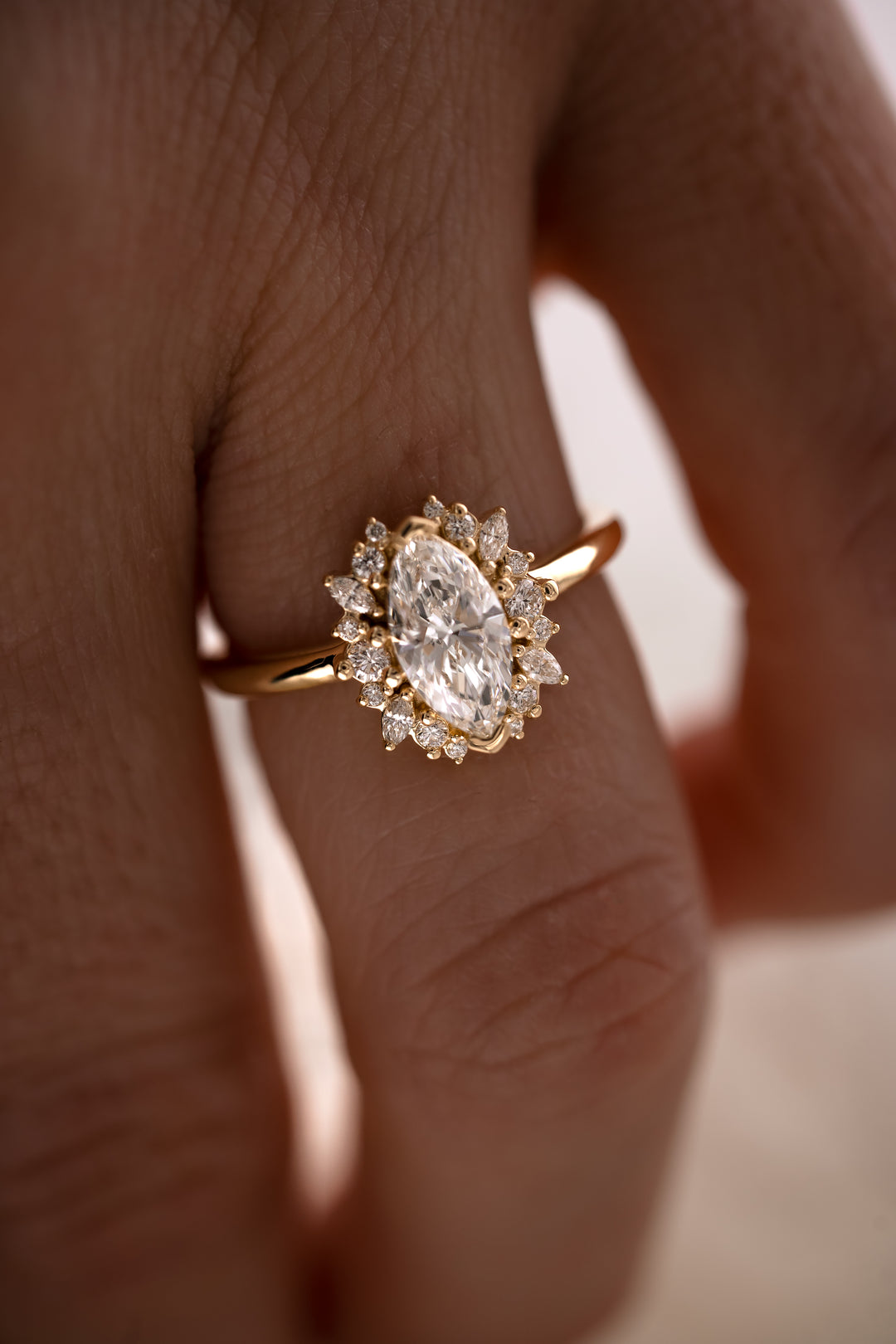 The Eleanor 1 CT Marquise Diamond Ring