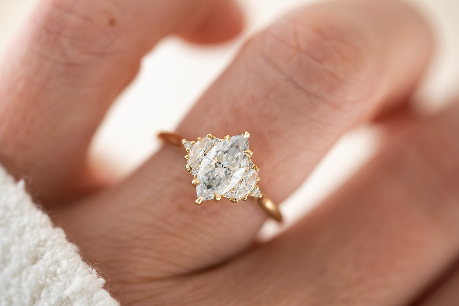 The Maren Ring | Marquise Diamond - Lavender Creek Gems 