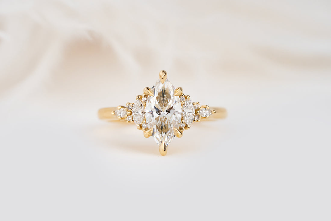 The Maeve Ring | 1 CT Marquise Diamond | Size 6 - Lavender Creek Gems 