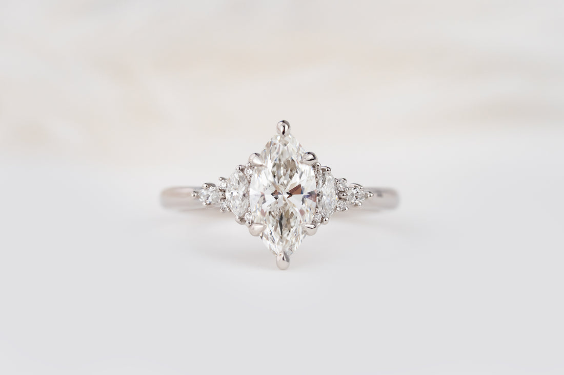 The Maeve Ring | 1 CT Marquise Diamond | Size 6 - Lavender Creek Gems 