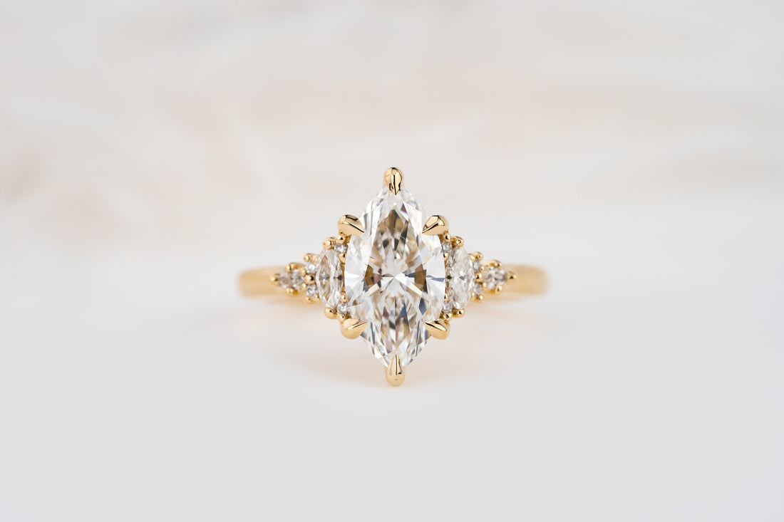 The Maeve Ring | 1.5 CT Marquise Diamond | Size 6 - Lavender Creek Gems 