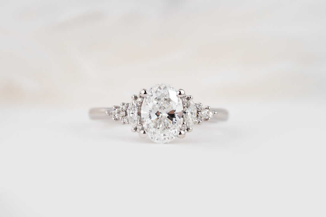 The Maeve Ring | 1 CT Oval Diamond | Size 6 - Lavender Creek Gems 