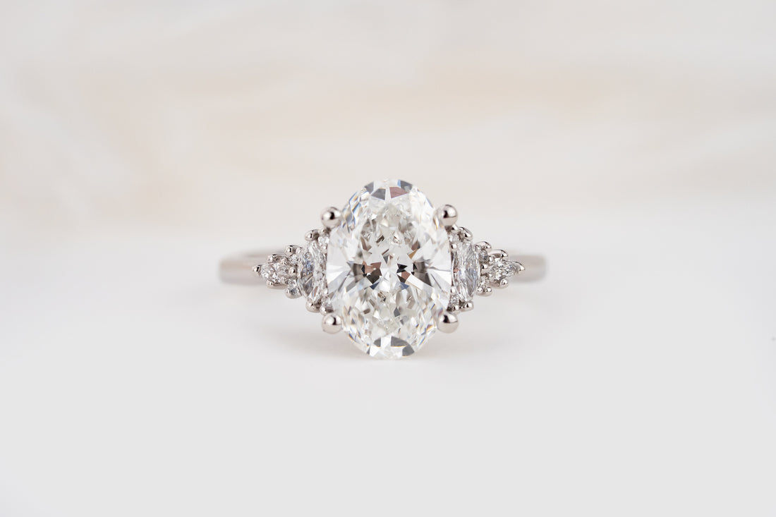 The Maeve Ring | 2 CT Oval Diamond | Size 6 - Lavender Creek Gems 