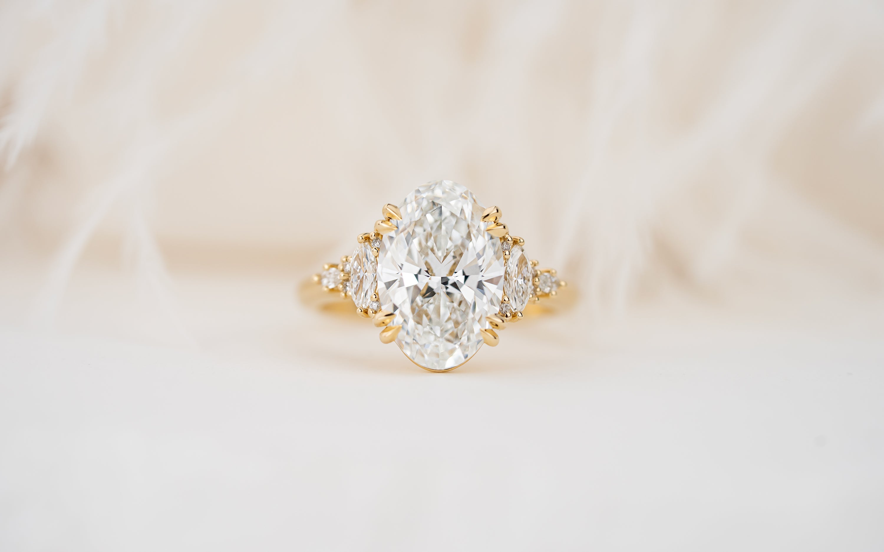The Maeve Ring | 4.02 CT Oval Diamond