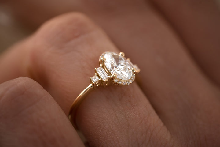 The Sura 1.21 CT Oval Diamond Ring