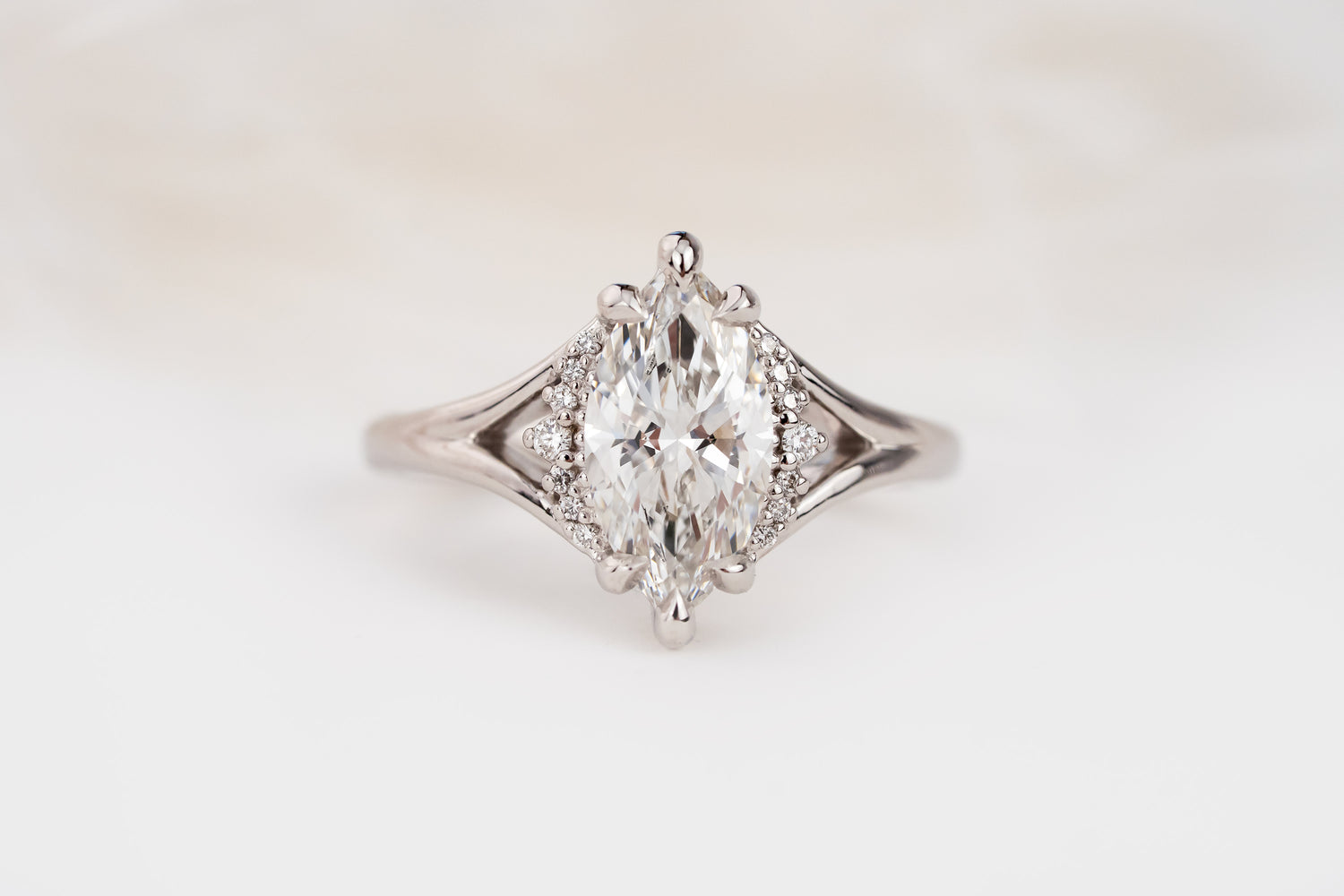 The Serendipity Ring | 1.5 CT Marquise Diamond | Size 6