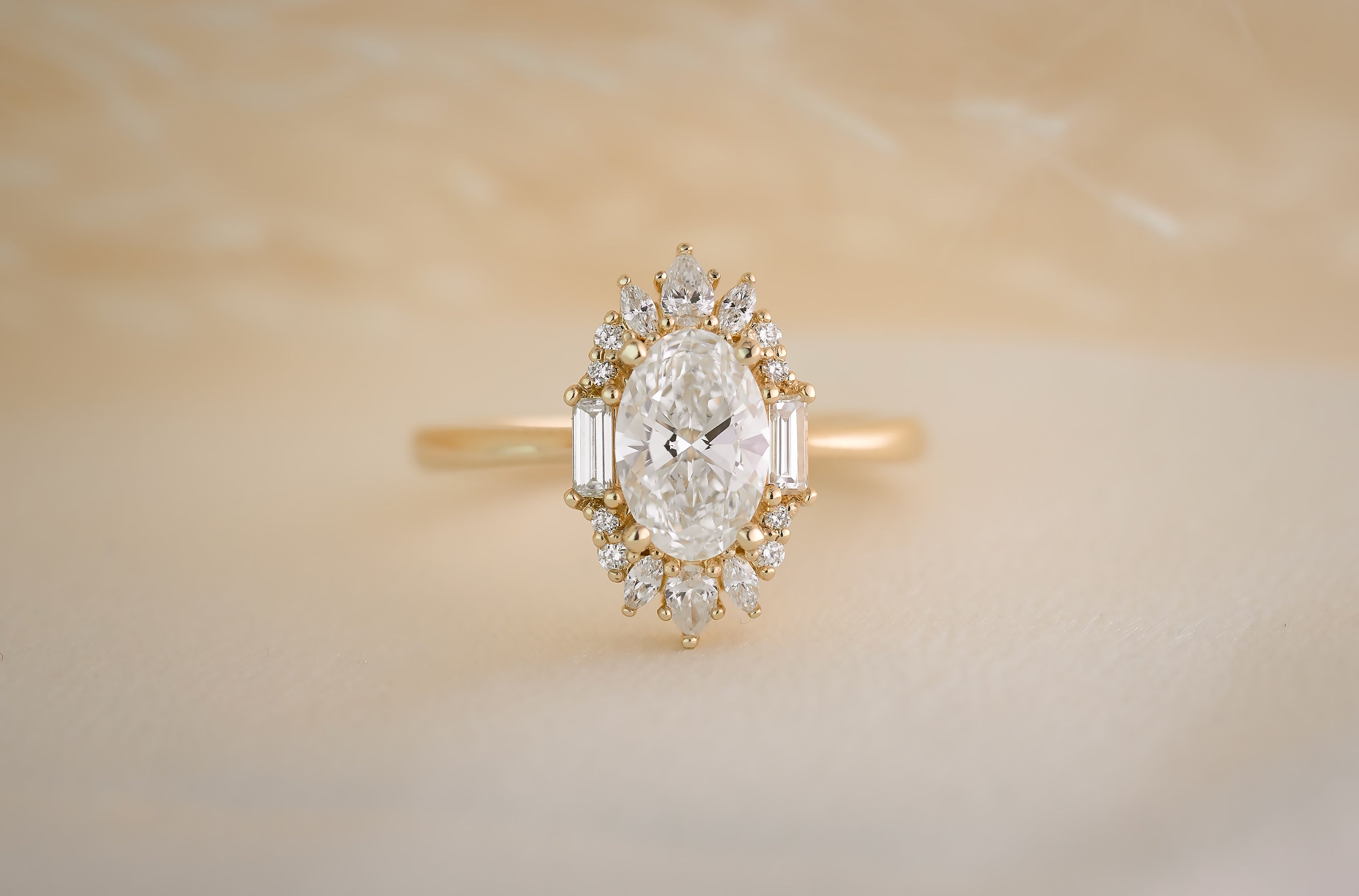 The Georgia 1.23 CT Oval Diamond Ring - Lavender Creek Gems