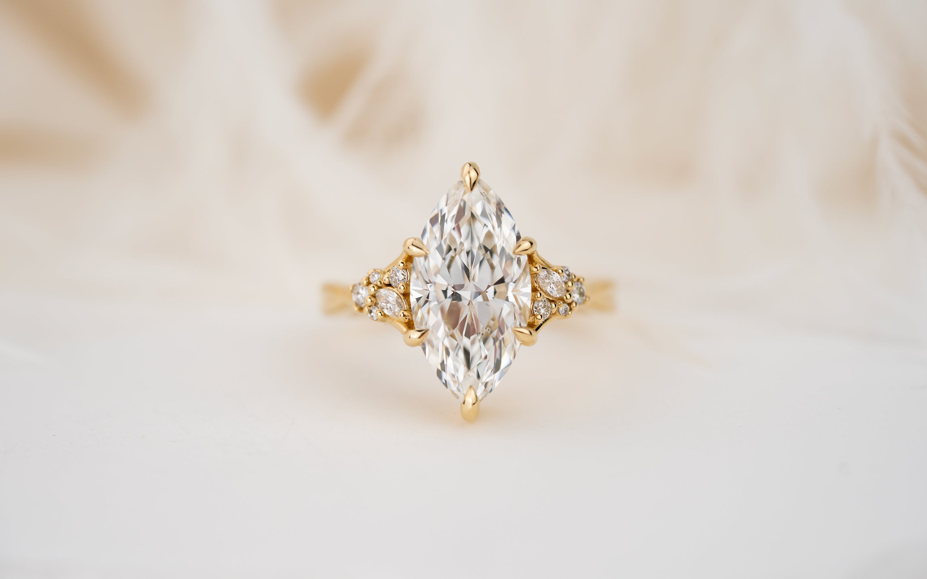 The Lyria Ring | 3.5 CT Marquise Diamond