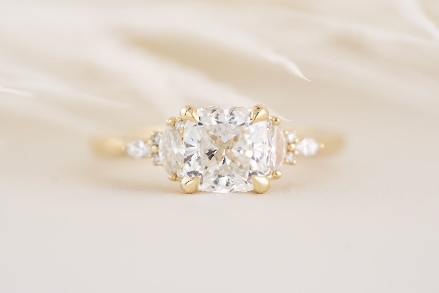 The Maeve Ring - 1.26 CT Cushion Lab Diamond - Lavender Creek Gems 