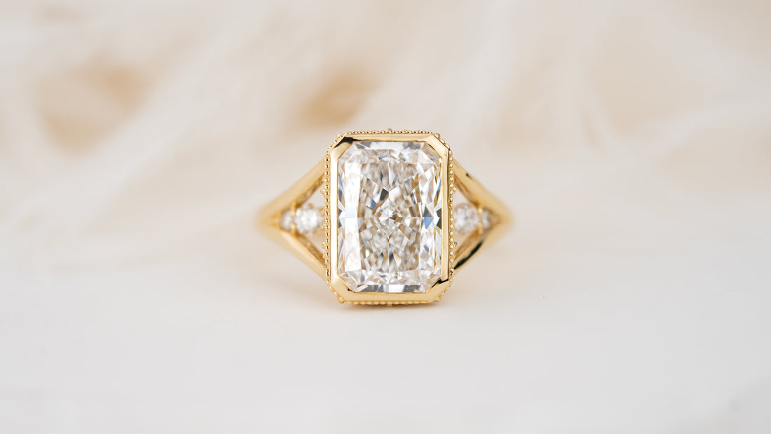 The Sitara Ring | 4 CT Radiant Diamond