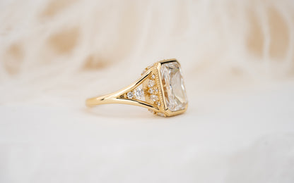 The Sitara Ring | 4 CT Radiant Diamond