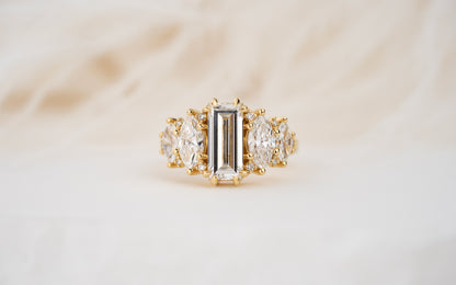 The Vivienne Ring | 2 CT Baguette Diamond