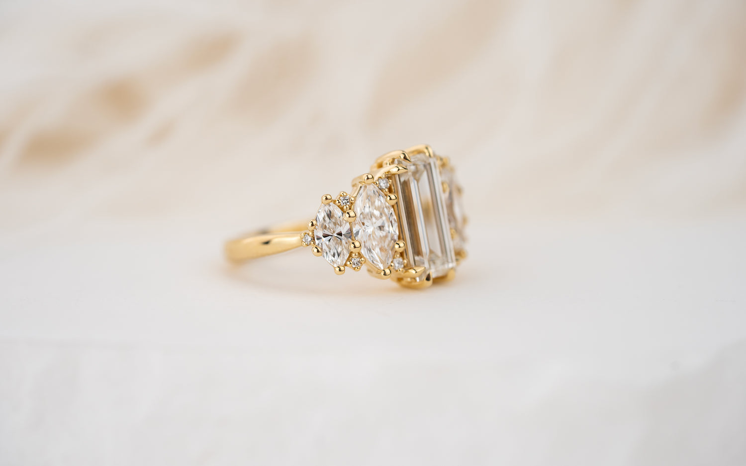 The Vivienne Ring | 2 CT Baguette Diamond