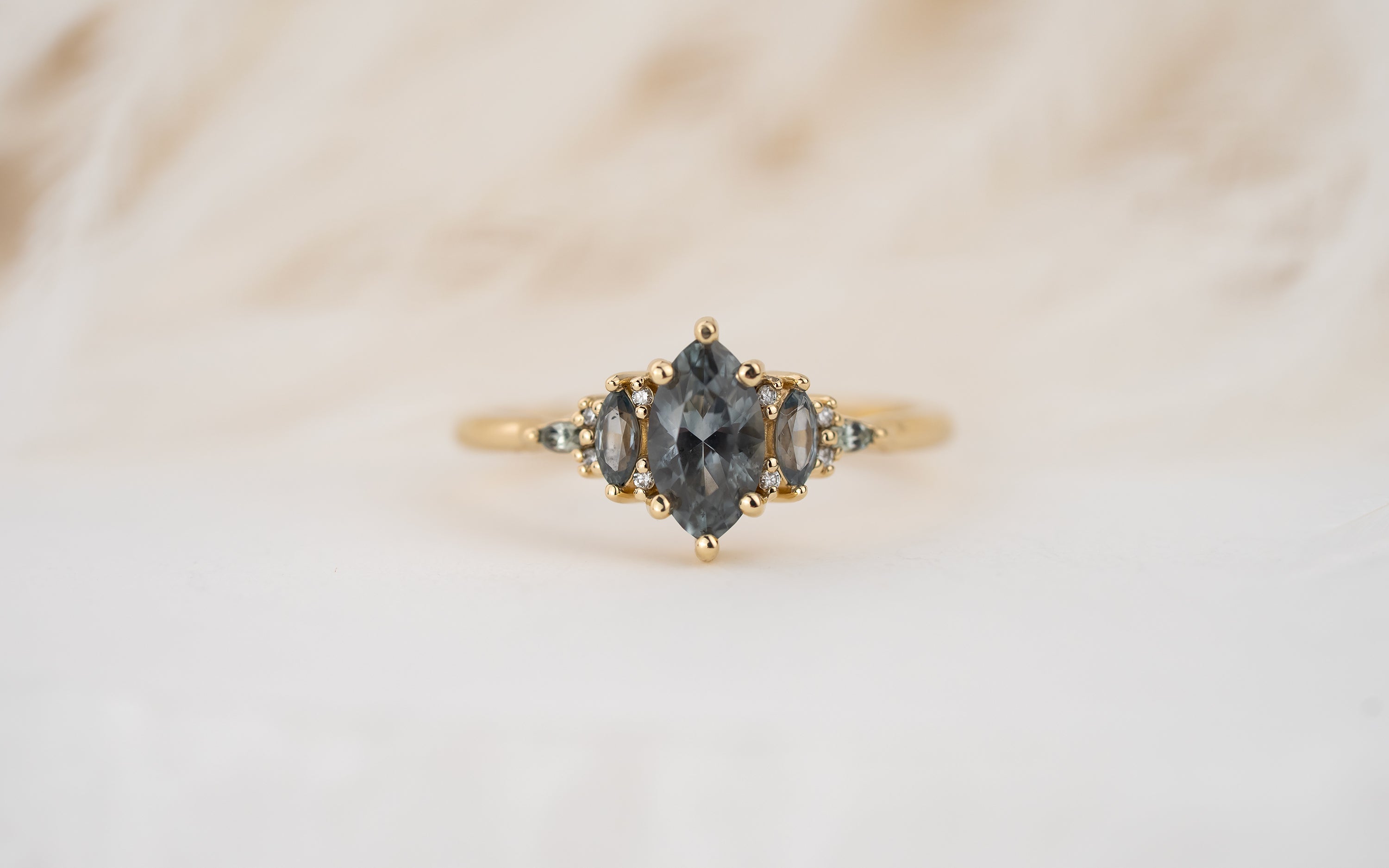 The Mini Maeve Ring | Marquise Montana Sapphire