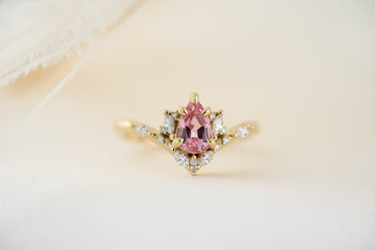 The Aurora Ring | 0.81 CT Pink Spinel - Lavender Creek Gems 