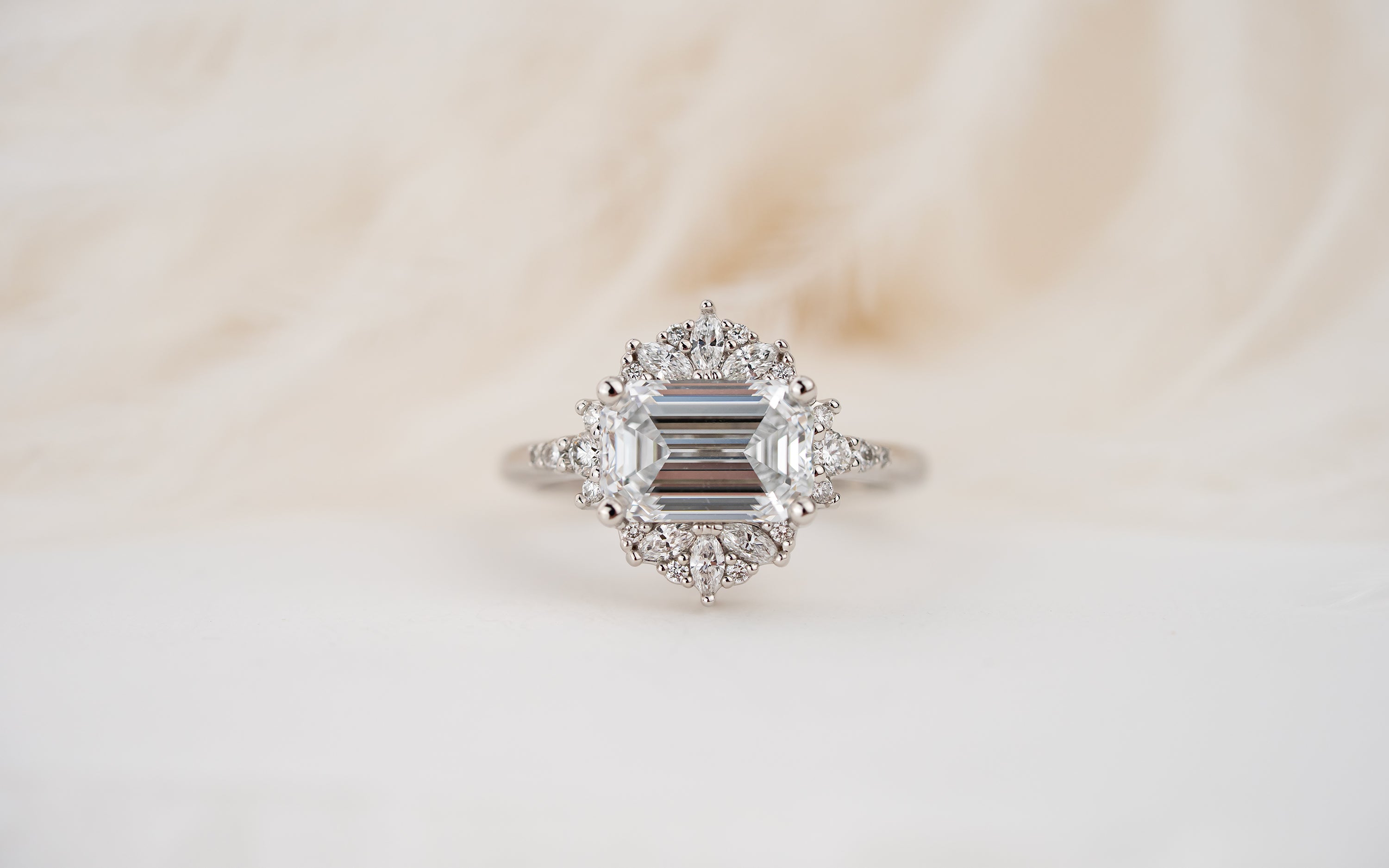 The Comtesse Ring | 2.68 CT Emerald Cut Diamond