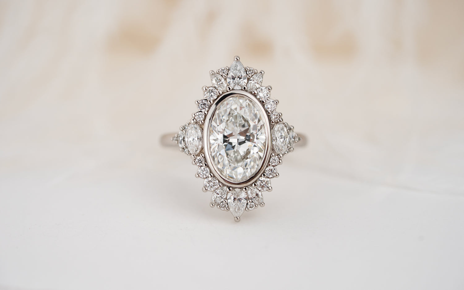 The Ethereal Ring | 2.4 CT Oval Diamond