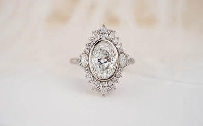 The Ethereal Ring | 2.4 CT Oval Diamond