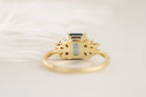 The Rosalie Ring - 1.66 CT Emerald Cut Montana Sapphire - Lavender Creek Gems 