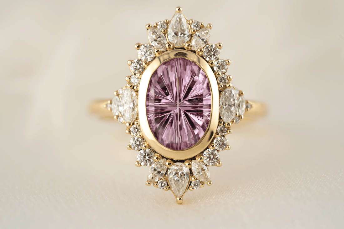 The Ethereal Ring | 2.7 CT Oval Starbrite™ Pink Sapphire