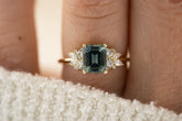 The Rosalie Ring - 1.66 CT Emerald Cut Montana Sapphire - Lavender Creek Gems 