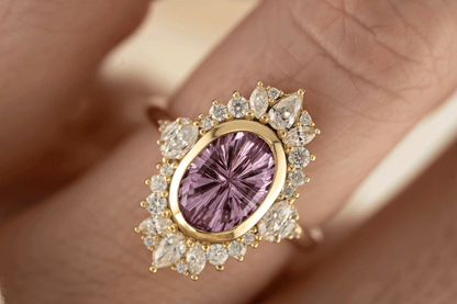 The Ethereal Ring | 2.7 CT Oval Starbrite™ Pink Sapphire