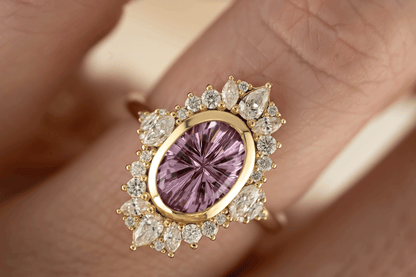 The Ethereal Ring | 2.7 CT Oval Starbrite™ Pink Sapphire