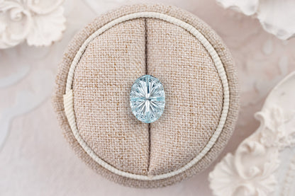 2.83 CT Oval Starbrite™ Aquamarine