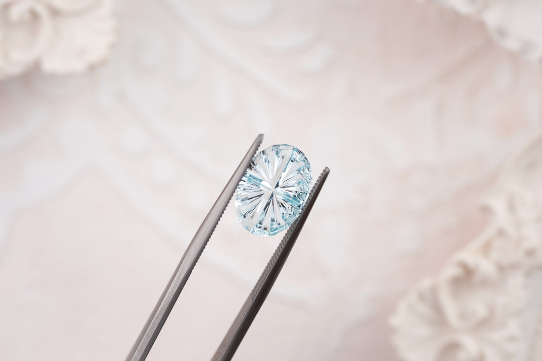2.83 CT Oval Starbrite™ Aquamarine