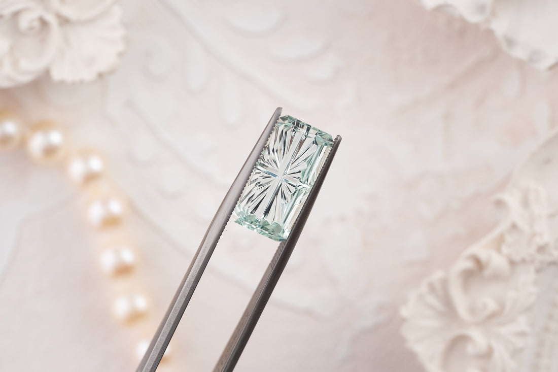 4.87 CT Rectangular Starbrite™ Aquamarine