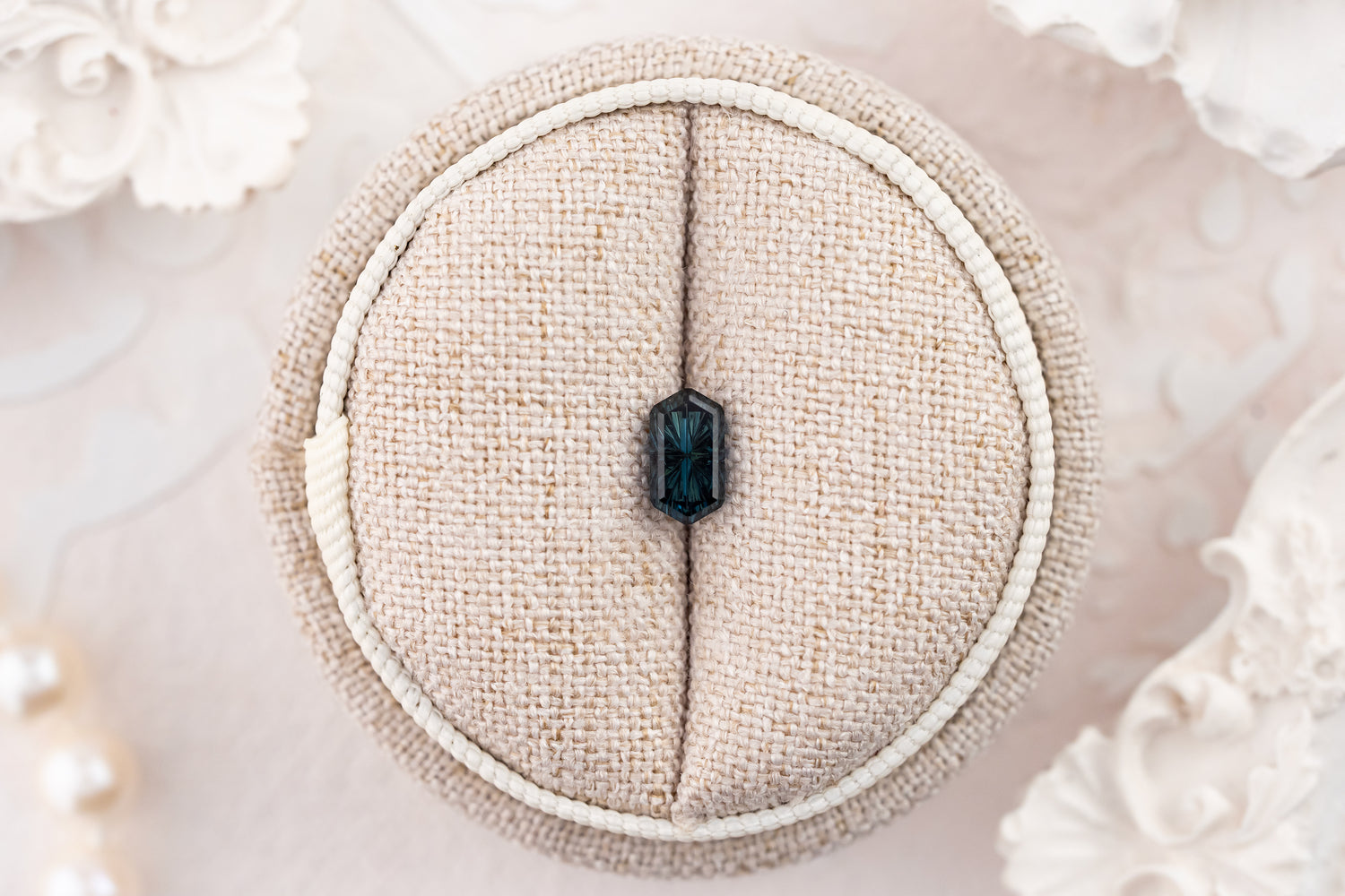 1.03 CT Elongated Hexagon Starbrite™ Cut Dark Blue Australian Sapphire