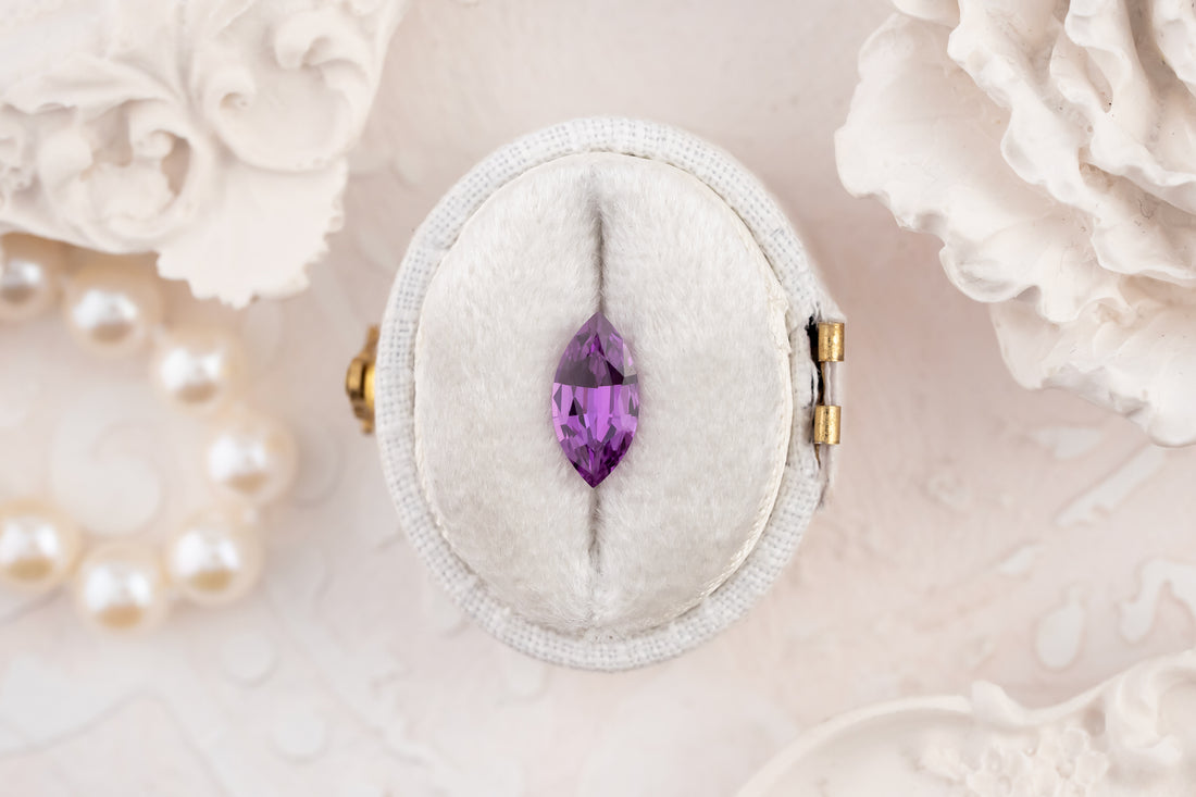 1.13 CT Marquise Cut Purple Grape Sapphire - Lavender Creek Gems 