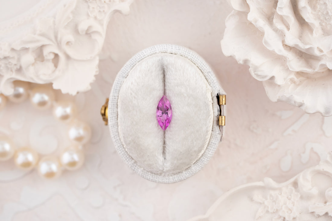0.50 CT Marquise Cut Pink Sapphire - Lavender Creek Gems 