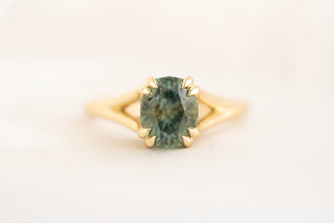 The Weaver Ring - 2.41 CT Oval Montana Sapphire - Lavender Creek Gems 