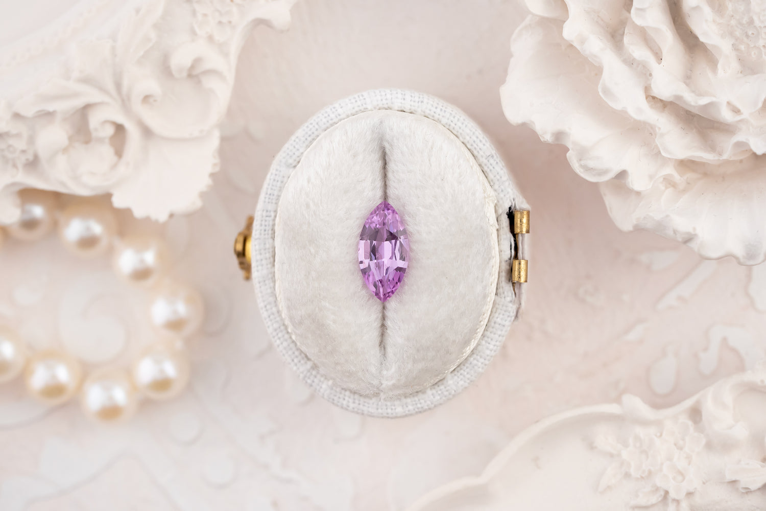 1.25 CT Marquise Cut Purple Sapphire - Lavender Creek Gems 