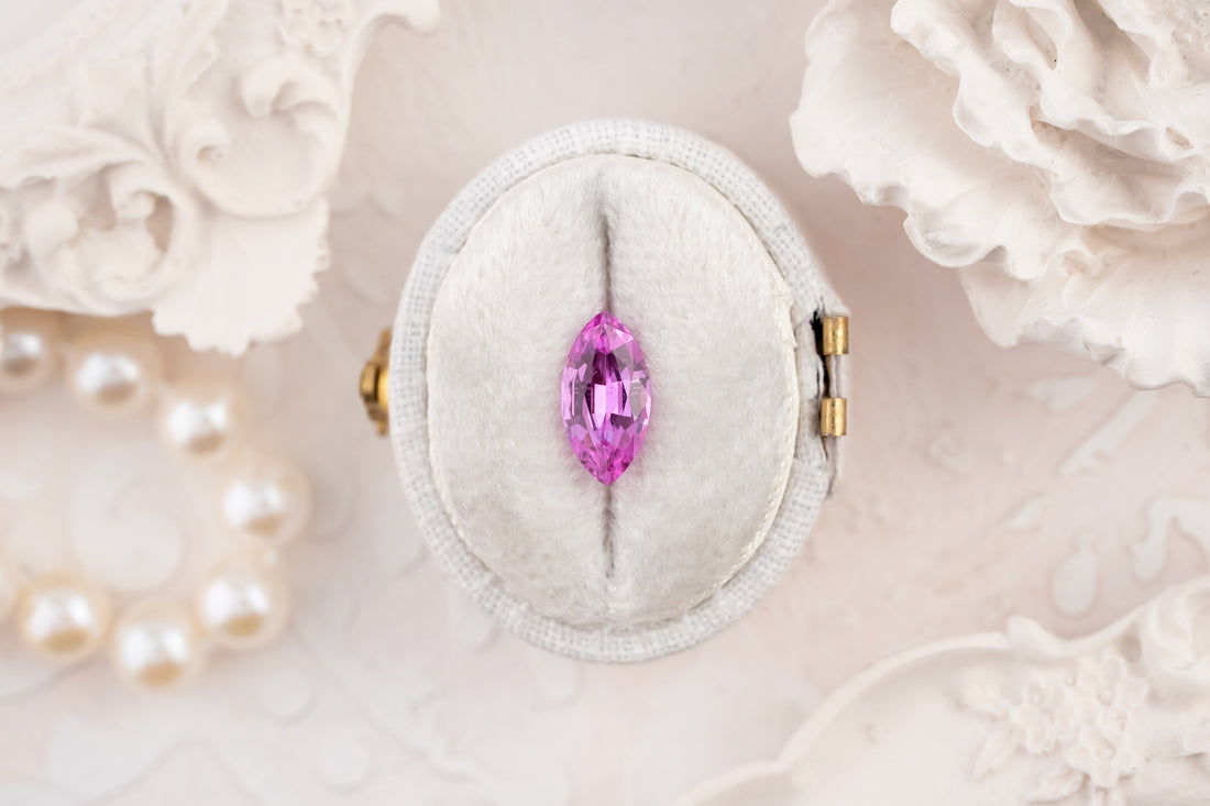 1.4 CT Marquise Cut Pink Sapphire - Lavender Creek Gems 