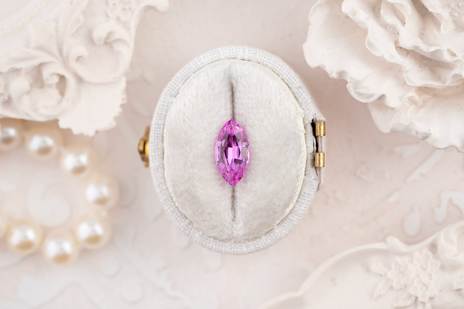 1.4 CT Marquise Cut Pink Sapphire - Lavender Creek Gems 