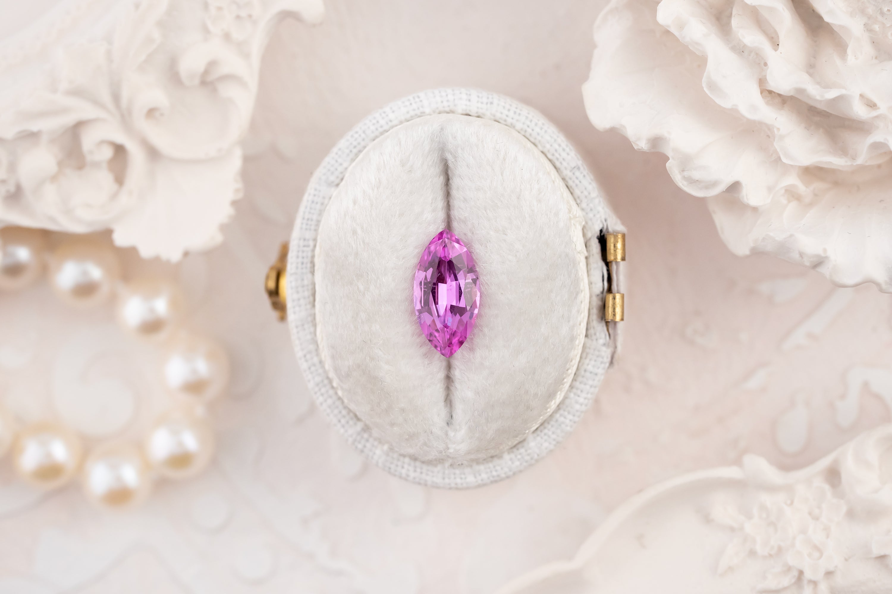 1.4 CT Marquise Cut Pink Sapphire - Lavender Creek Gems 