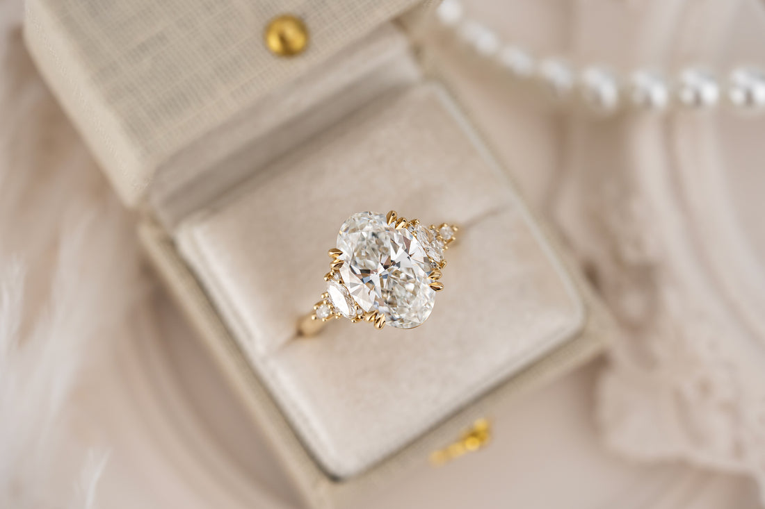 The Maeve Ring | 4.02 CT Oval Diamond