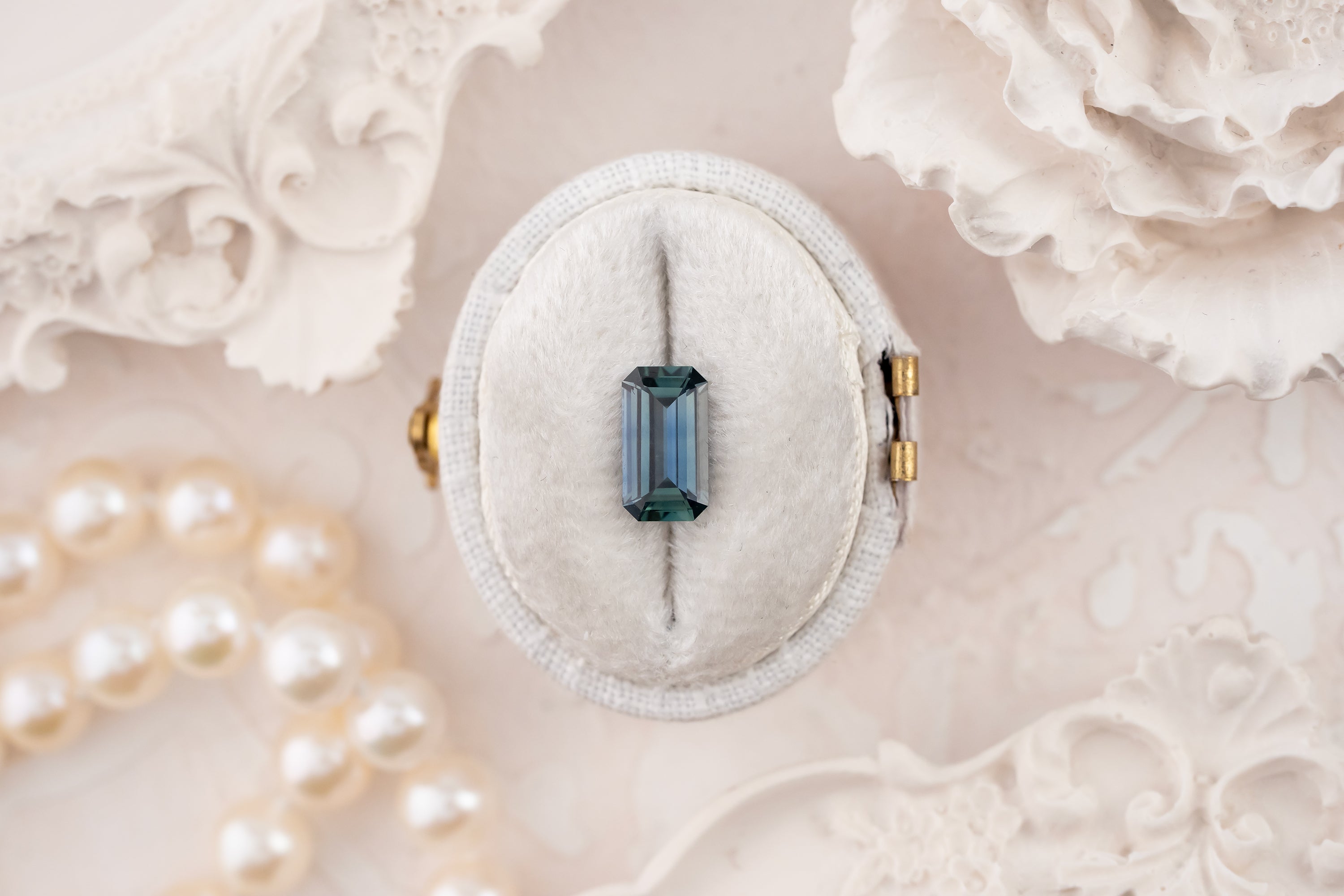 1.48 CT Emerald Cut Blue Montana Sapphire - Lavender Creek Gems 