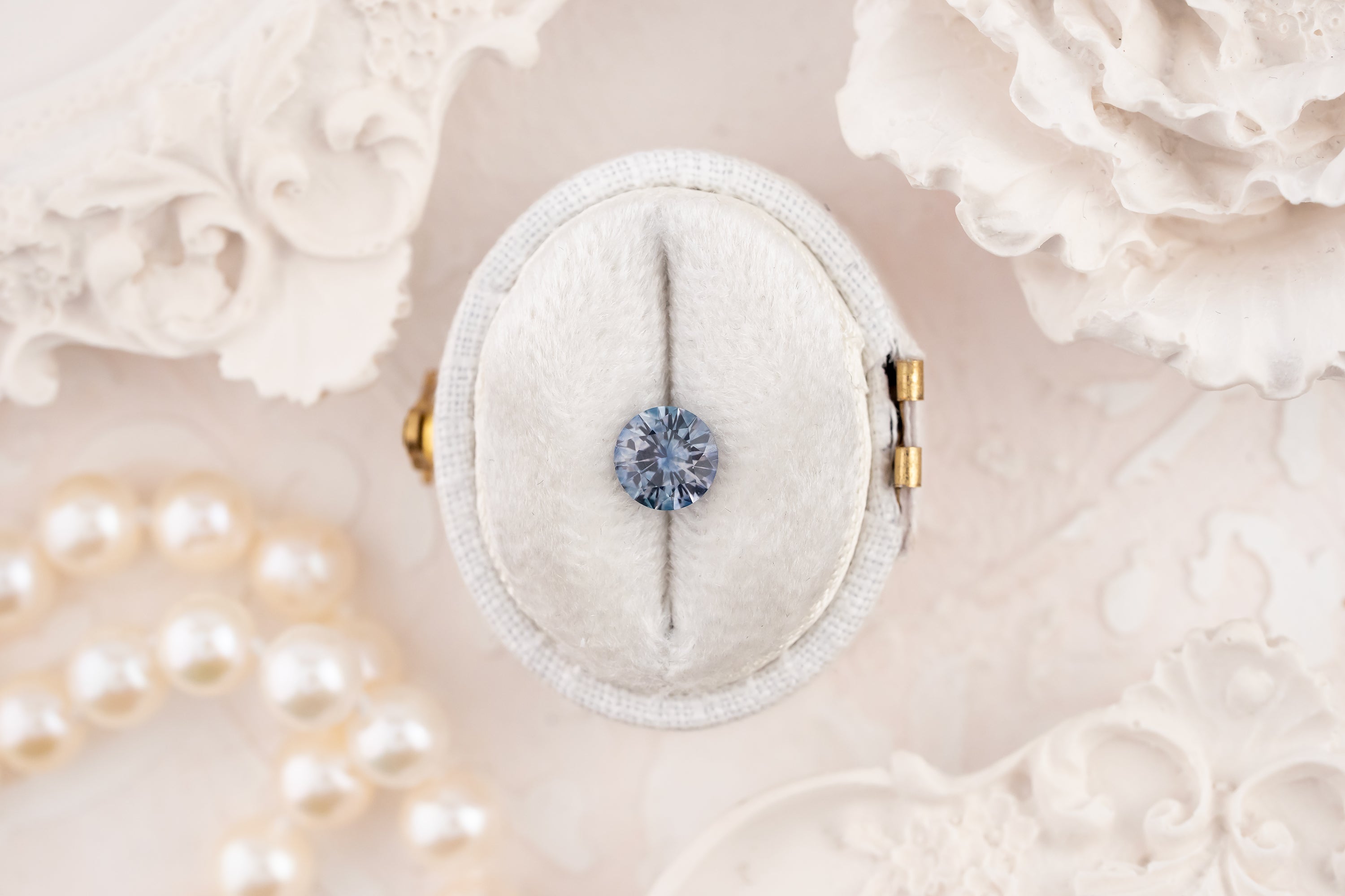 0.88 CT Round Cut Blue Montana Sapphire - Lavender Creek Gems 