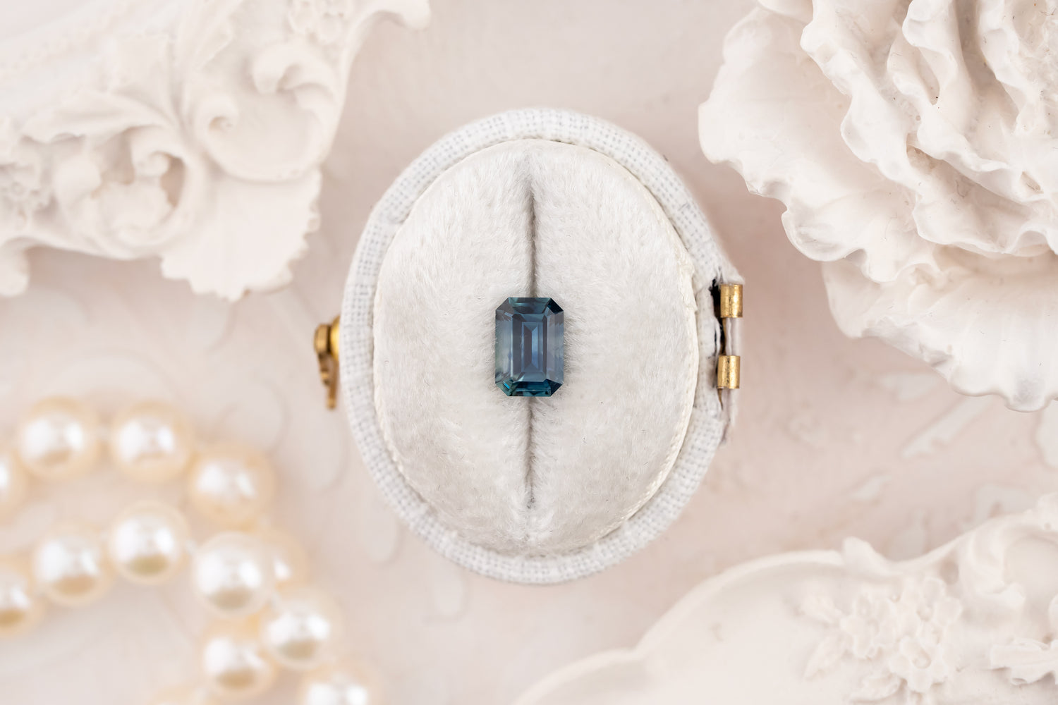 1.10 CT Emerald Cut Blue Montana Sapphire - Lavender Creek Gems 