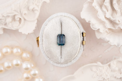 1.10 CT Emerald Cut Blue Montana Sapphire - Lavender Creek Gems 