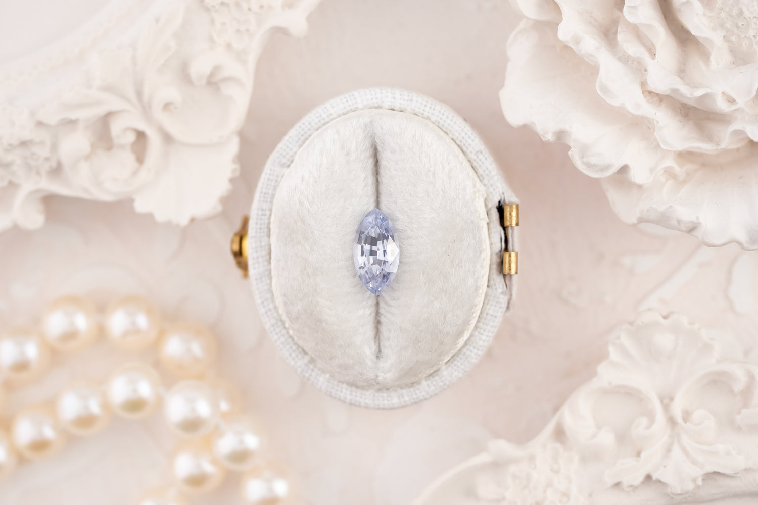 1.08 CT Marquise Cut Light Purple Sapphire - Lavender Creek Gems 